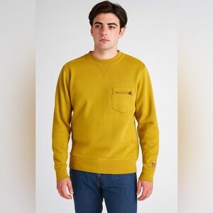 Arthur Beale Mustard Yellow Crewneck Sweatshirt Men’s Medium (Unisex)